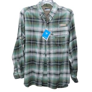 Columbia PHG button down flannel NWT Size L